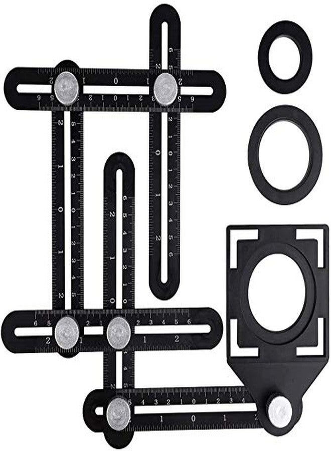 FALONG Multi Angle Tool,Multi angle measuring ruler,6-Sided Angle Measurement Tool,Multi Angle Aluminum Alloy Measuring Ruler,Multifunctional measuring ruler,Layout Tool for Handymen - Image 1